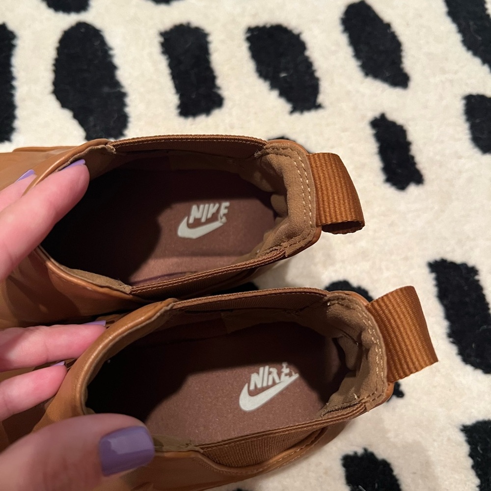 Nike air max thea mid leather chelsea boot sneakers tan womens size 8 - Picture 6 of 11